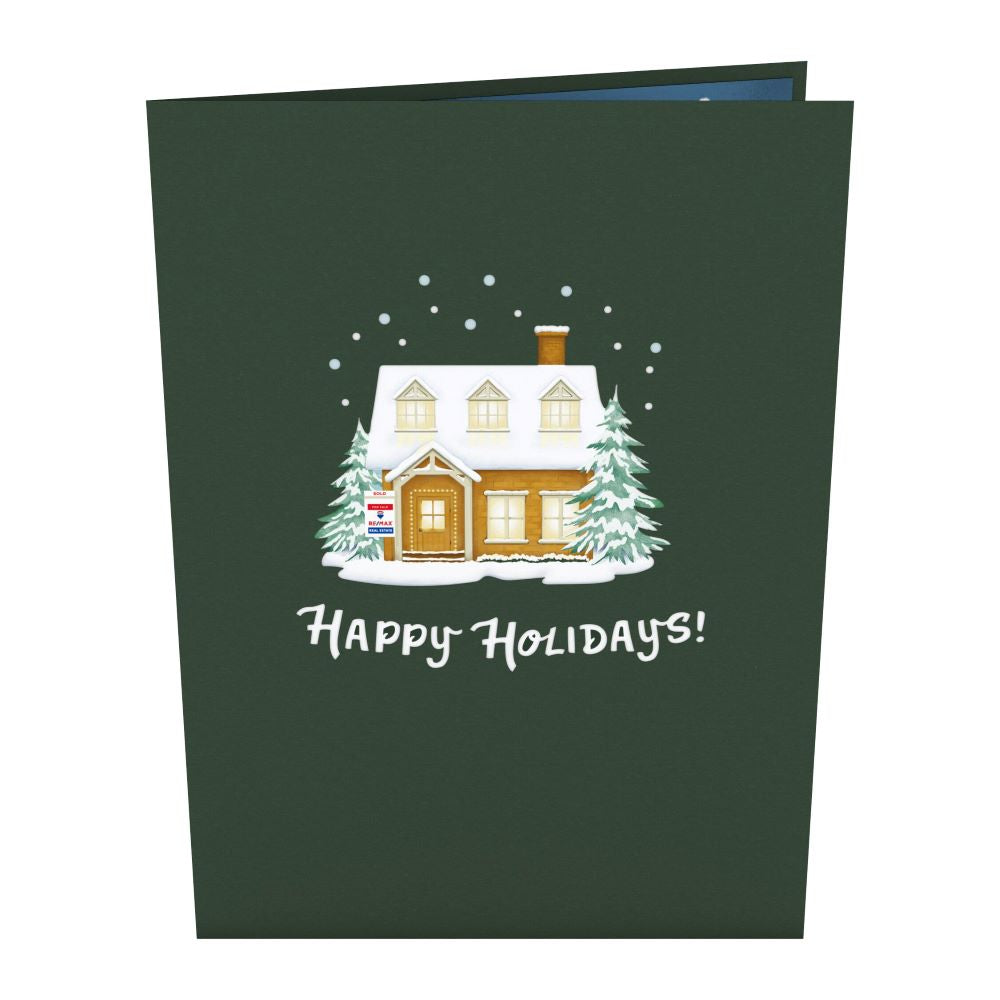 RE/MAX® Happy Holidays House Pop-Up Card