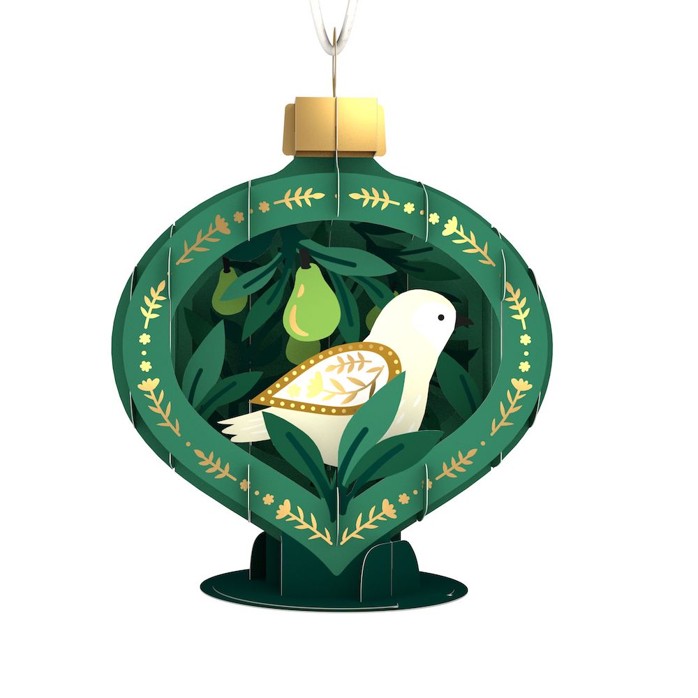 12 Days of Christmas Paper Ornaments