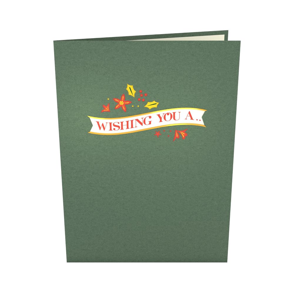 Wishing You a Merry Christmas Pop-Up Card