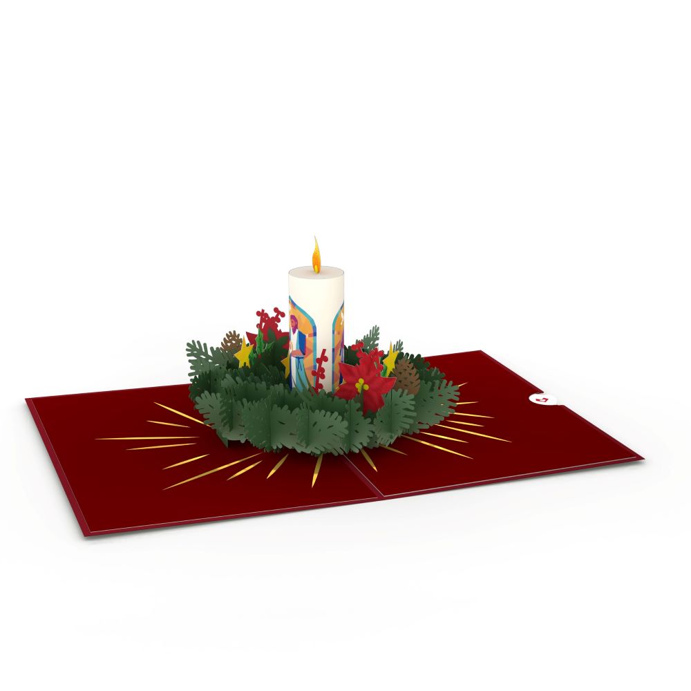 Nativity Candle Pop-Up Card