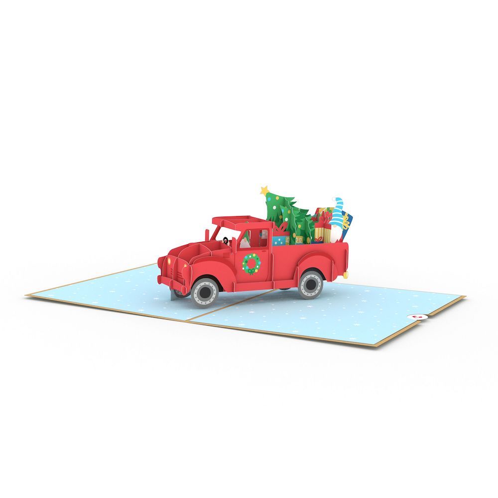 Gnome Holiday Truck Pop-Up Card