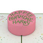 Harry Potter Happee Birthdae Cake Pop-Up Card