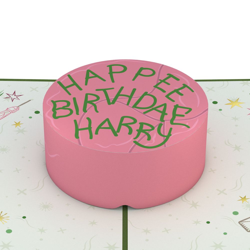 Harry Potter™ Happee Birthdae Cake Pop-Up Card