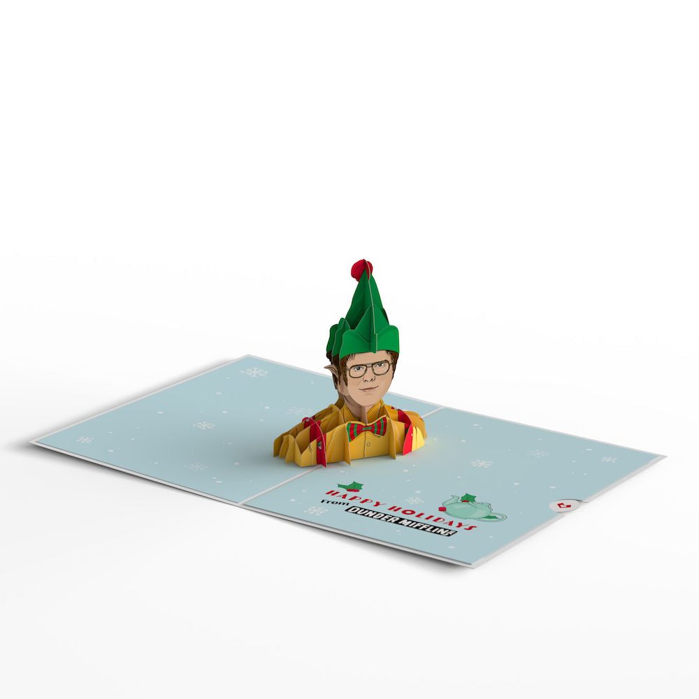 The Office Merry & Dwight Holiday Pop-Up Card