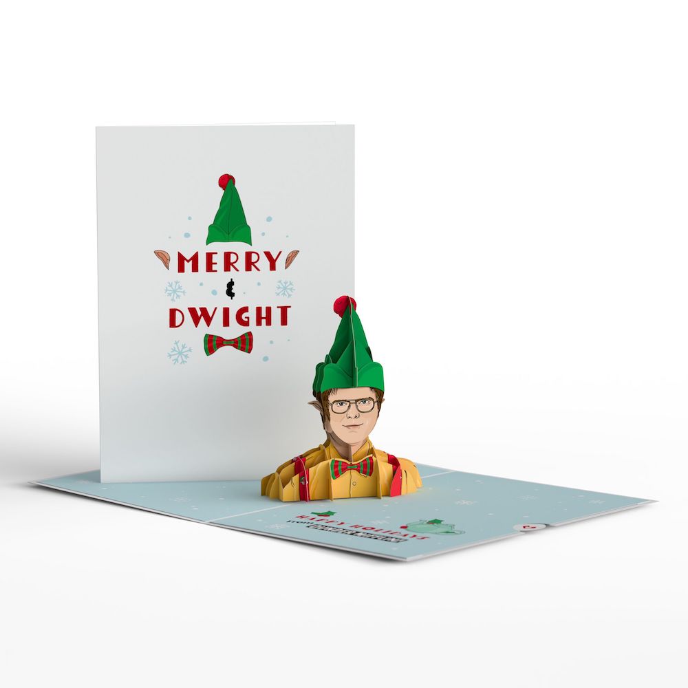 The Office Merry & Dwight Holiday Pop-Up Card