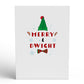 The Office Merry & Dwight Holiday Pop-Up Card