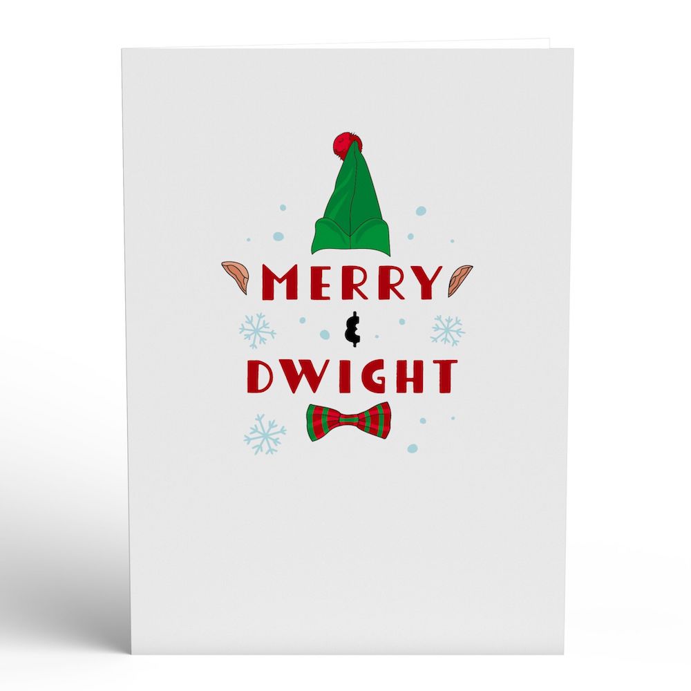 The Office Merry & Dwight Holiday Pop-Up Card