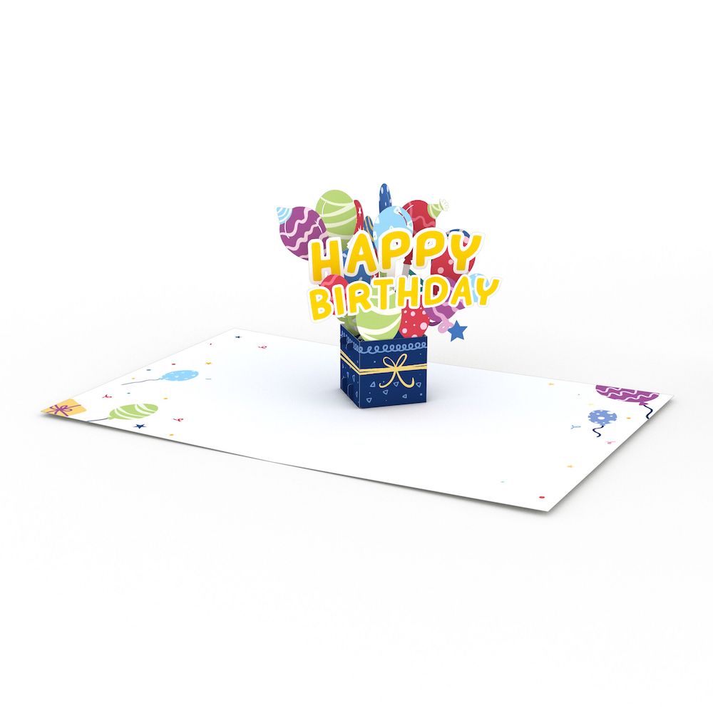 Happy Birthday Balloon Box: Paperpop® Card