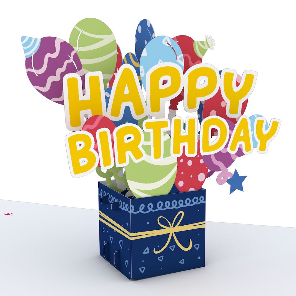 Happy Birthday Balloon Box: Paperpop® Card