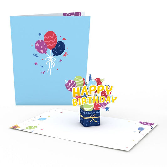 Happy Birthday Balloon Box: Paperpop® Card