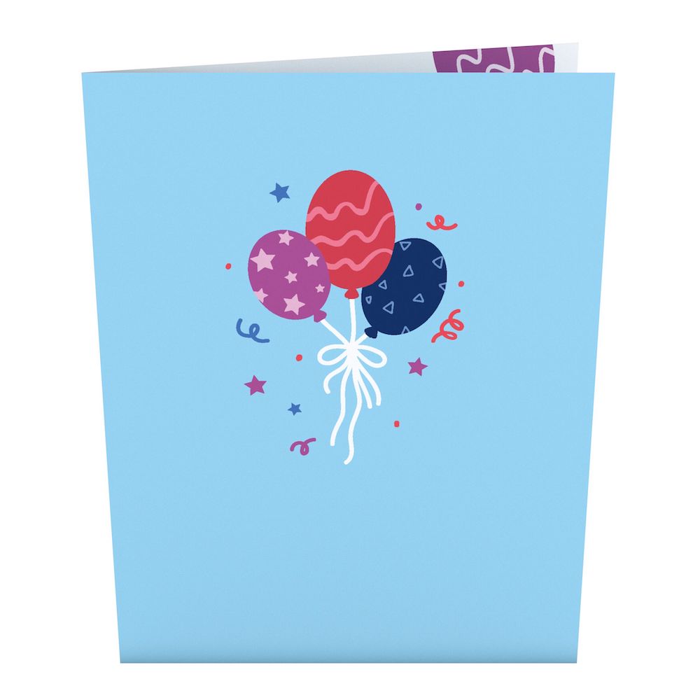 Happy Birthday Balloon Box: Paperpop® Card