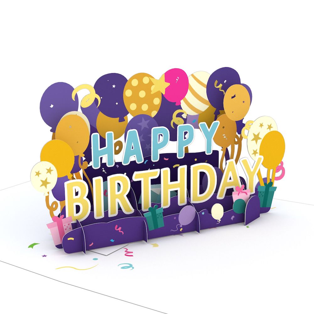 Happy Birthday Balloons: Paperpop® Card