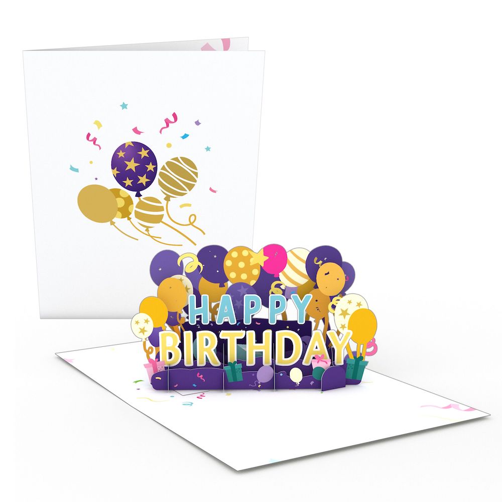 Happy Birthday Balloons: Paperpop® Card
