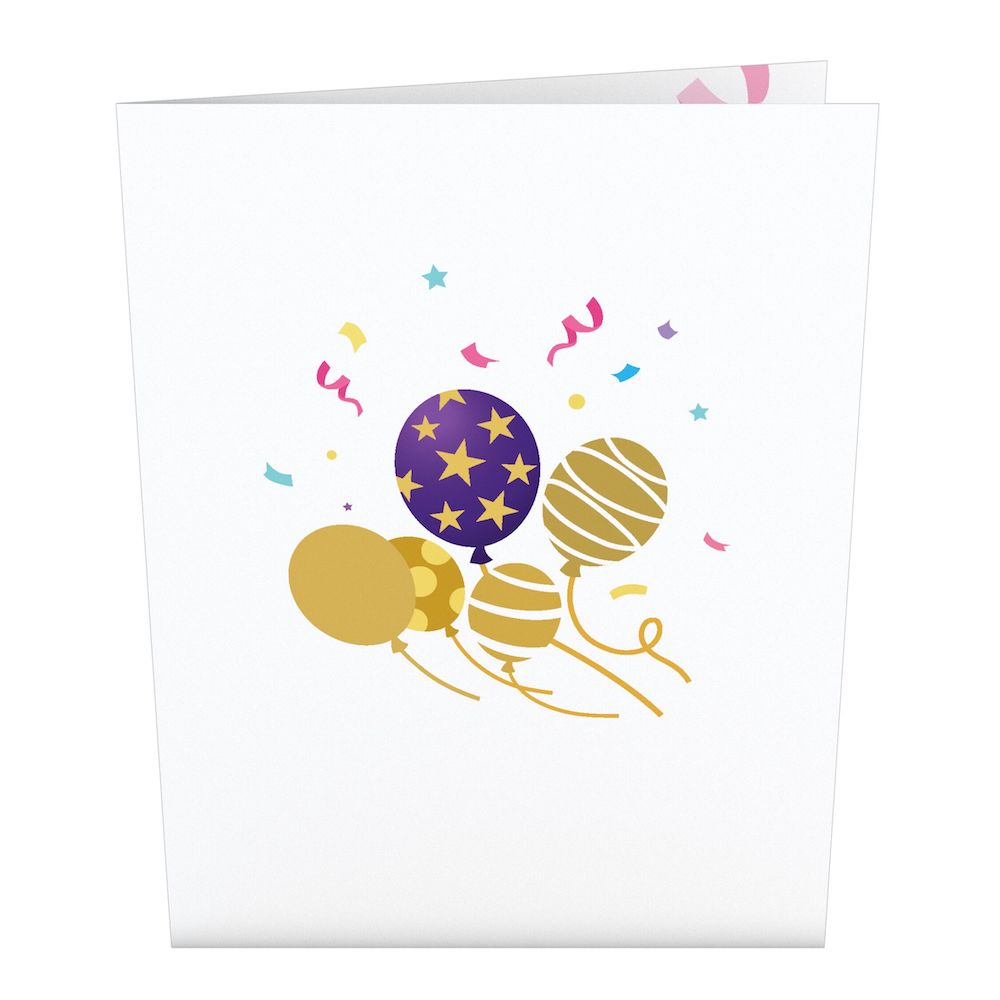 Happy Birthday Balloons: Paperpop® Card