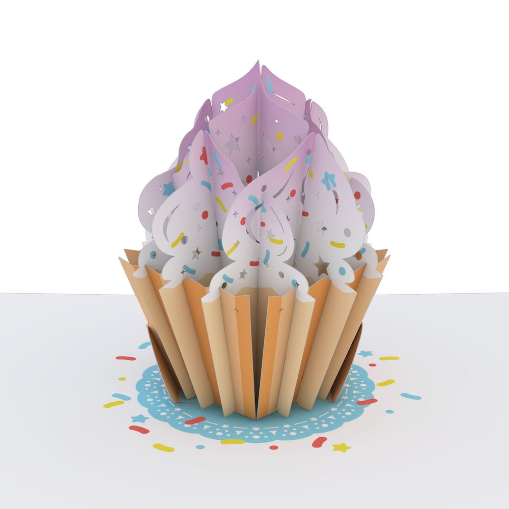 Happy Birthday Sprinkles Cupcake: Paperpop® Card