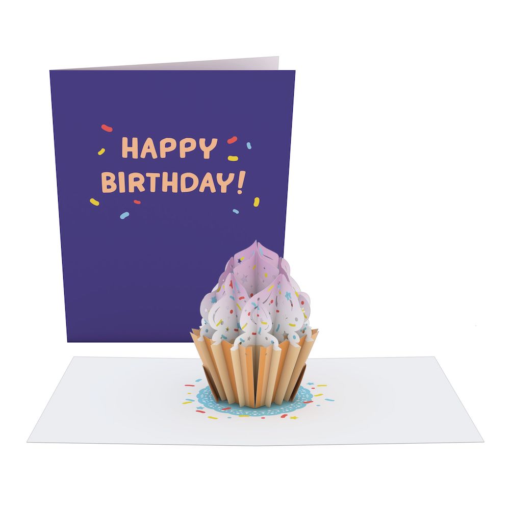 Happy Birthday Sprinkles Cupcake: Paperpop® Card