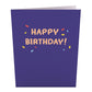 Happy Birthday Sprinkles Cupcake: Paperpop® Card