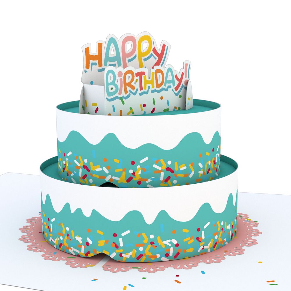 Happy Birthday Fun Sprinkles Cake: Paperpop® Card