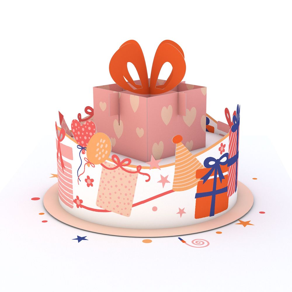 Happy Birthday Gift Cake: Paperpop® Card