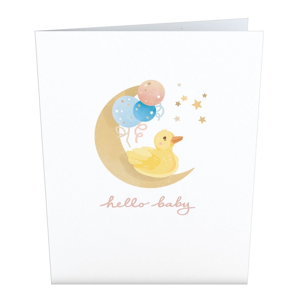 Paper Duck Pop up Card 3D Changeable Clothes Pop up Card for