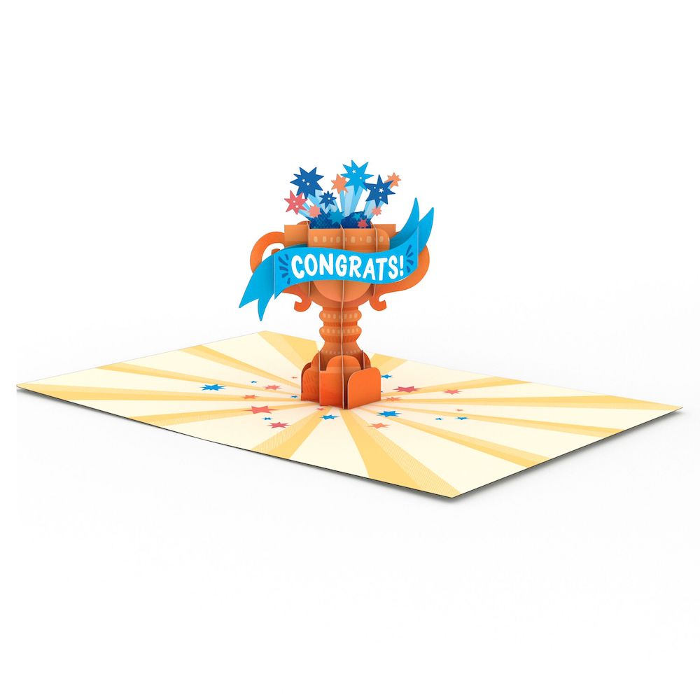 Amazing Congrats Trophy: Paperpop® Card