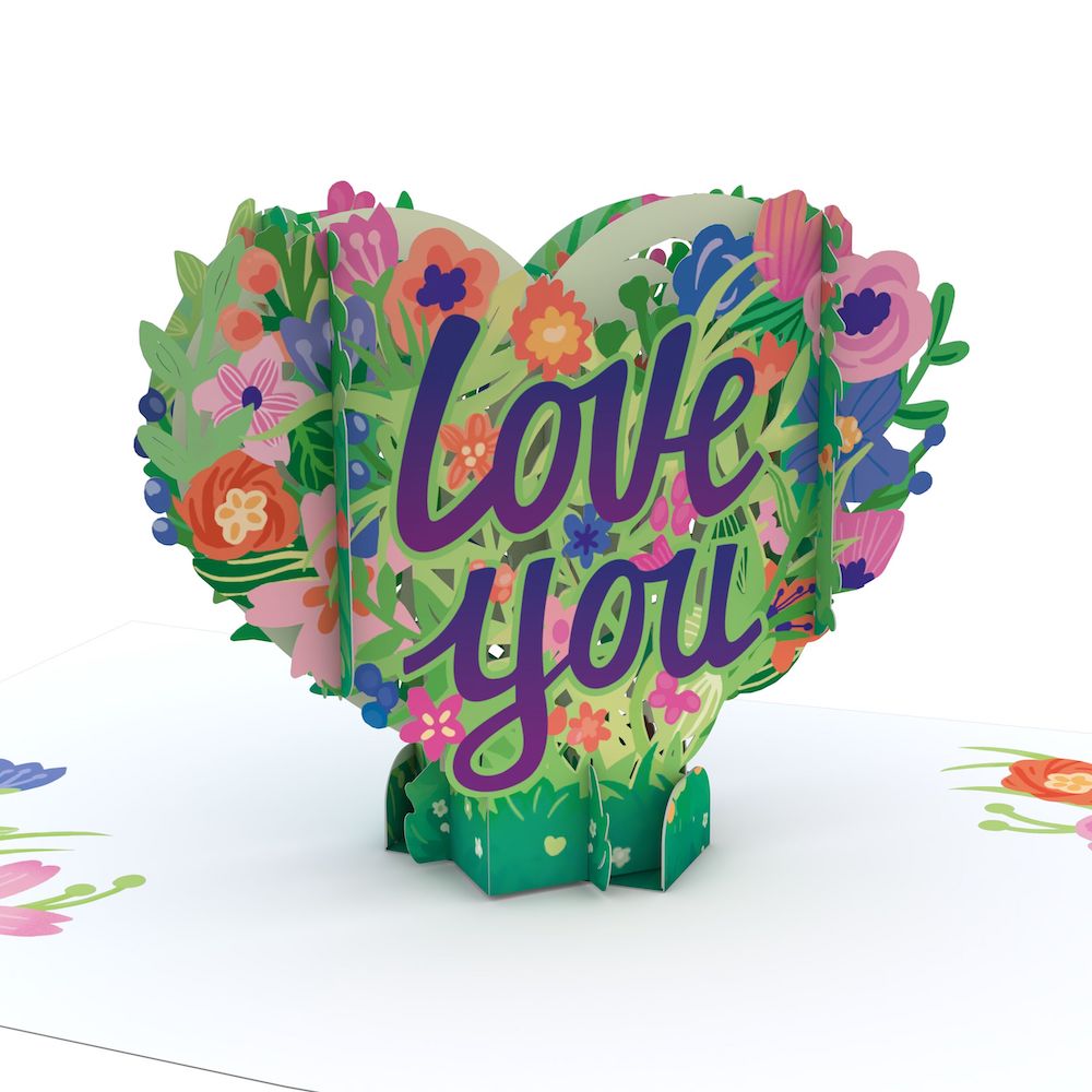 Love You Flower Heart: Paperpop® Card