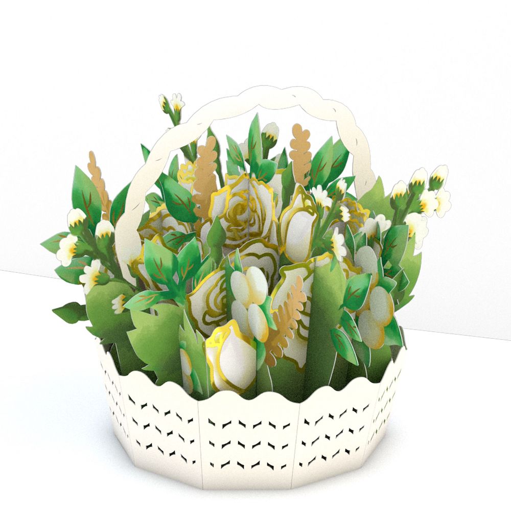 Sympathy Flower Basket: Paperpop® Card
