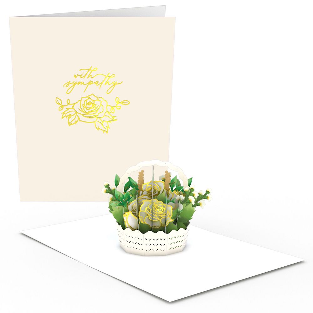 Sympathy Flower Basket: Paperpop® Card