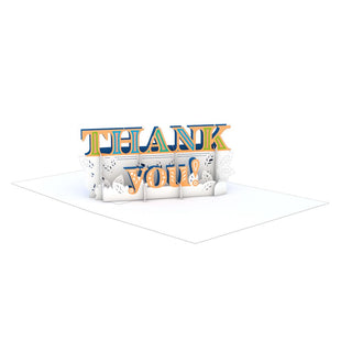 Flourish Thank You: Paperpop® Card greeting card -  Lovepop