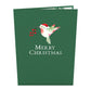 Christmas Hummingbirds Card & Poinsettia Bouquet Bundle