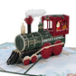 Santa Christmas Train Pop-Up Card