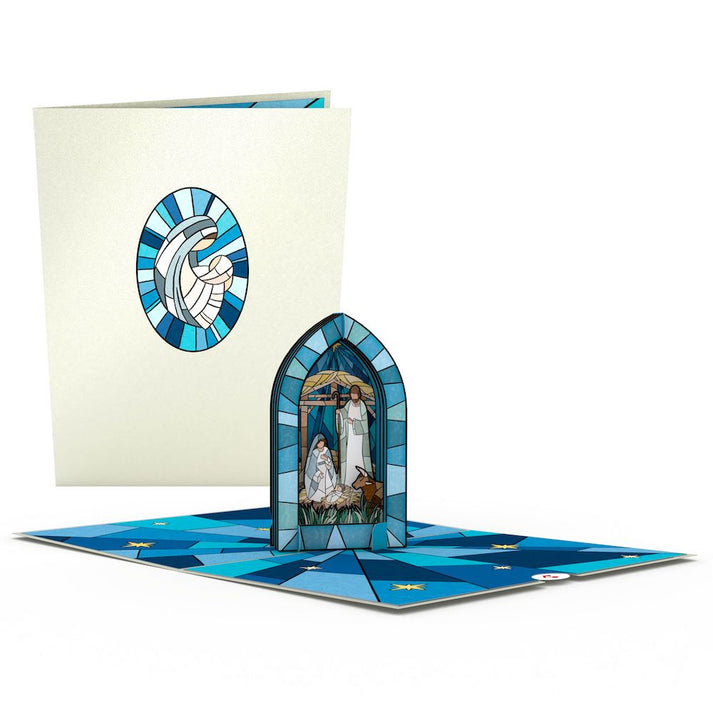 Stained Glass Nativity Window Pop-Up Card – Lovepop