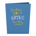 Happy Hanukkah Latkes Pop-Up Card