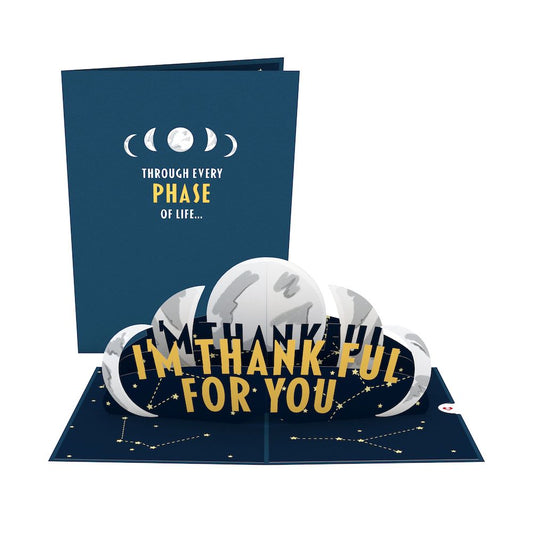 Thank You Moon Phases Pop-Up Card