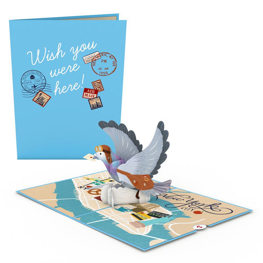 NYC Messenger Pigeon Pop-Up Card
