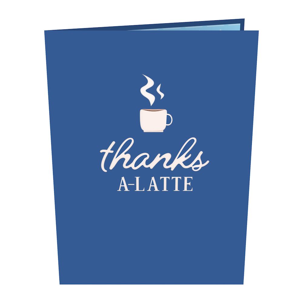 Thanks A Latte Pop-Up Card