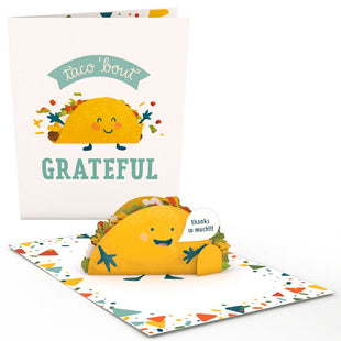 Grateful Taco: Paperpop® Card greeting card -  Lovepop