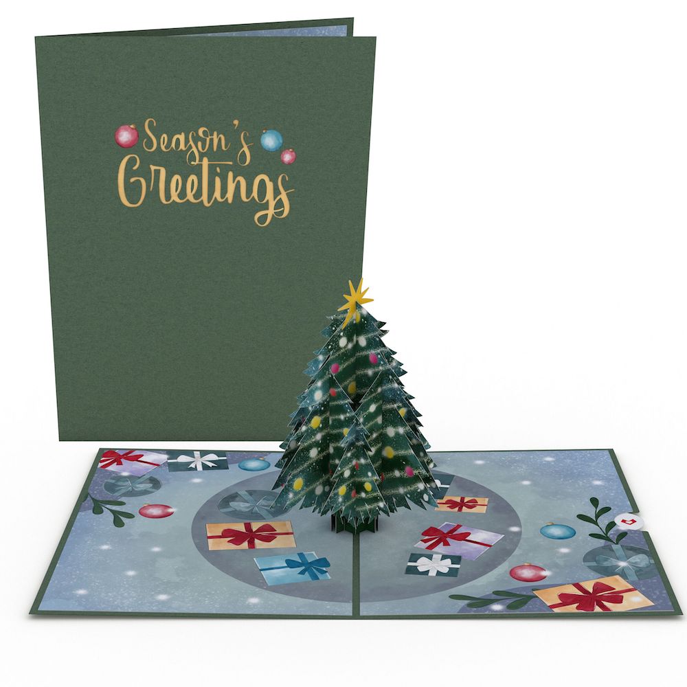 Season's Greetings Festive Tree Pop-Up Card