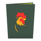 Rooster Pop-Up Card
