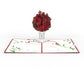 Red Rose Arrangement Pop-Up Card