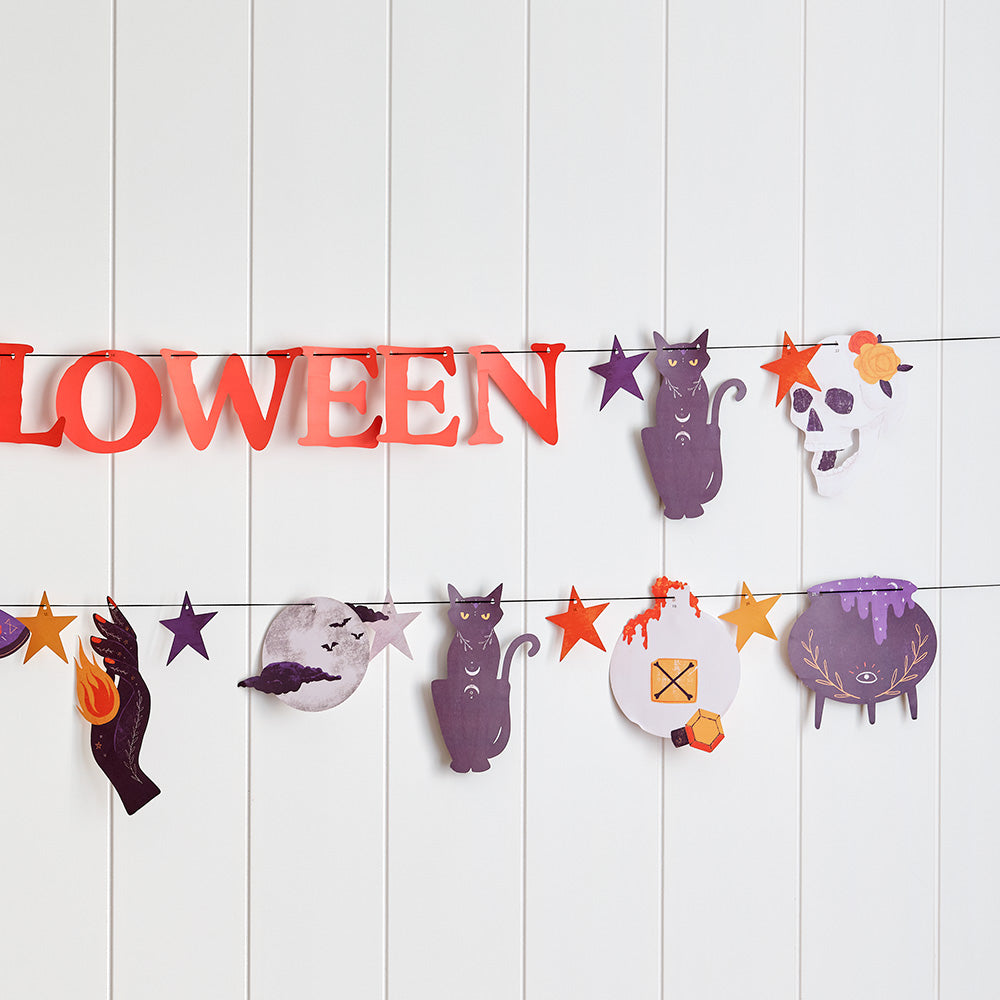 Witchy Halloween Garlands 8ft (2-pack)
