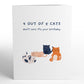 Cats Don't Care Birthday: PopPals™ Card