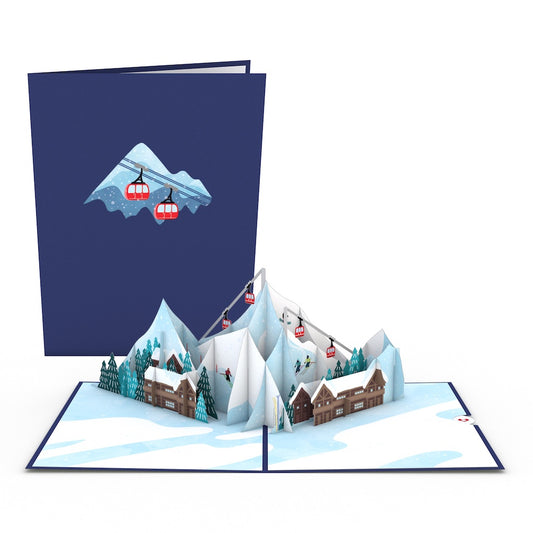 Ski Village Pop-Up Card