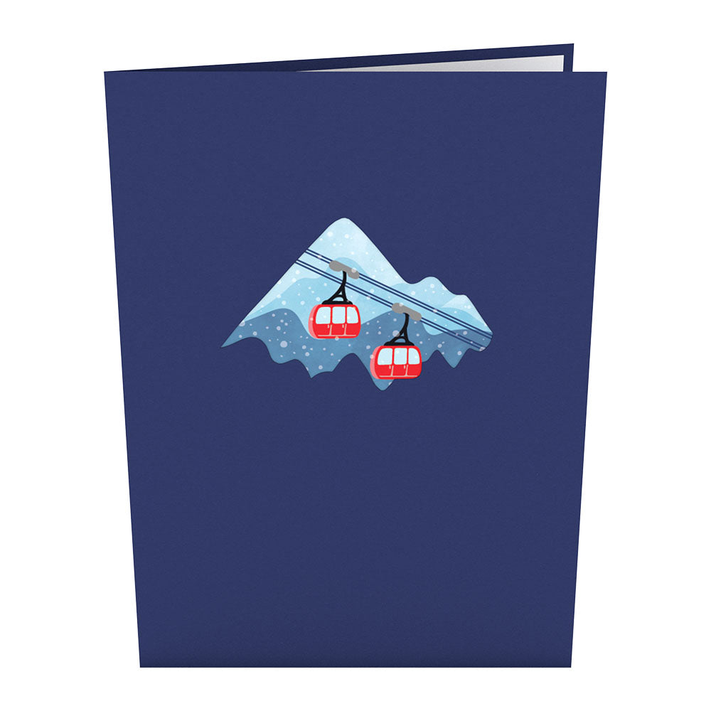 Ski Village Pop-Up Card