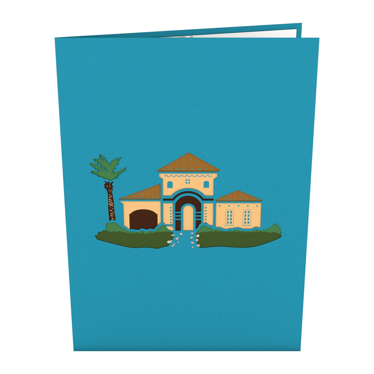 Stucco House for Sale Pop-Up Card