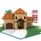 Stucco House for Sale Pop-Up Card
