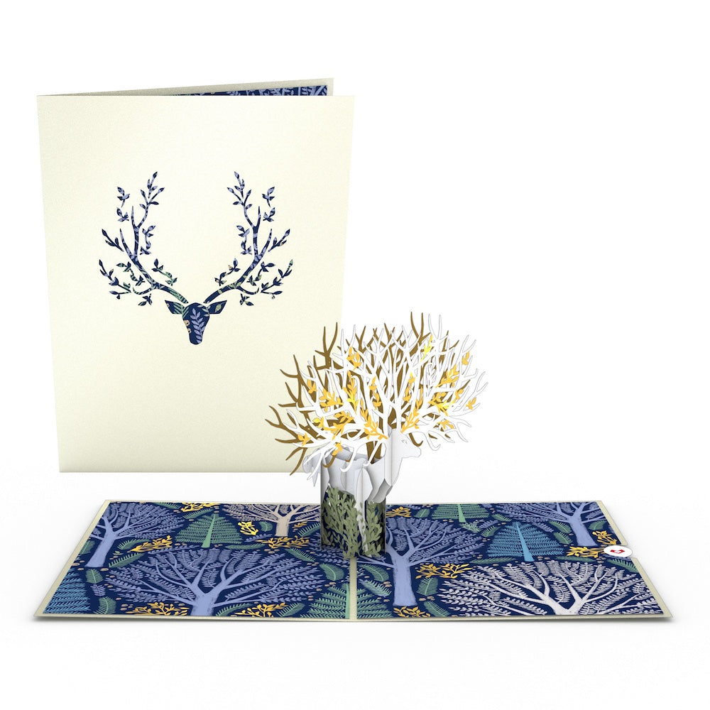 Surreal Deer Pop-Up Card