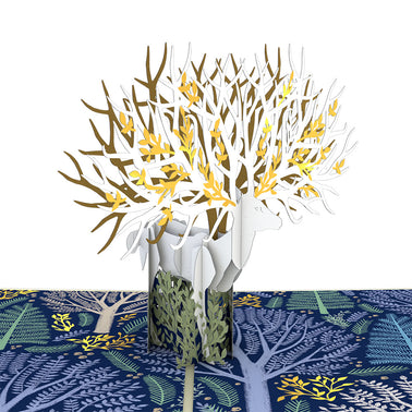 Surreal Deer Pop-Up Card