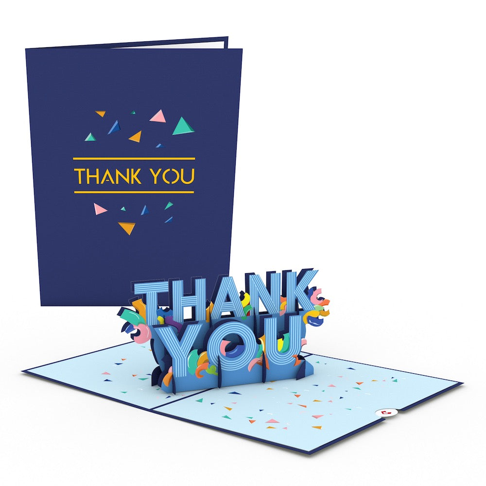 par banner godtgørelse Thank You Confetti Pop-Up Card | Lovepop