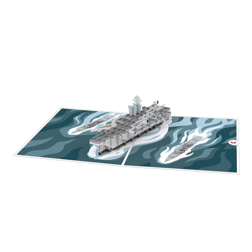 U.S. Aircraft Carrier Pop up Card